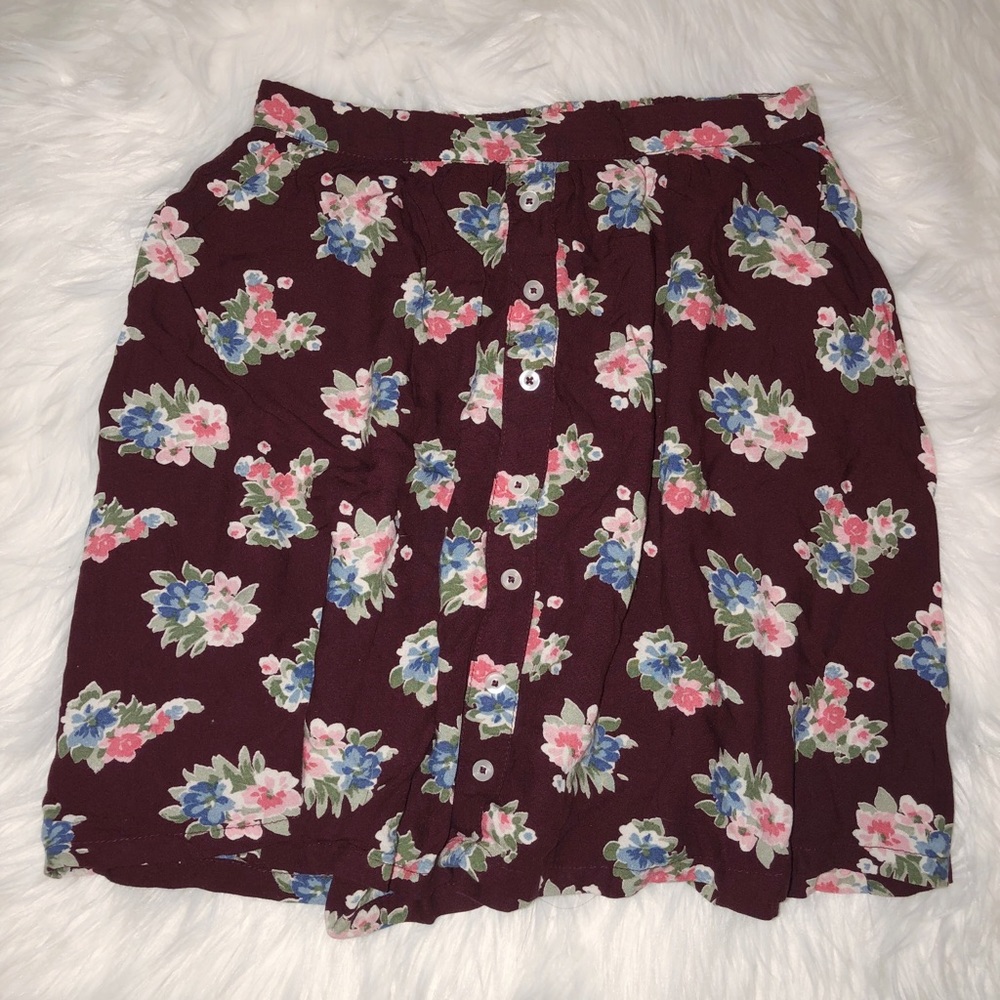 Hollister floral skirt